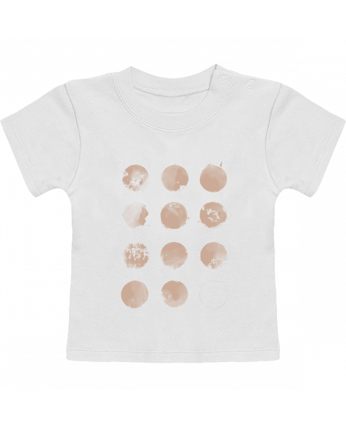 T-Shirt Baby Short Sleeve Douze lunes manches courtes du designer Florent Bodart