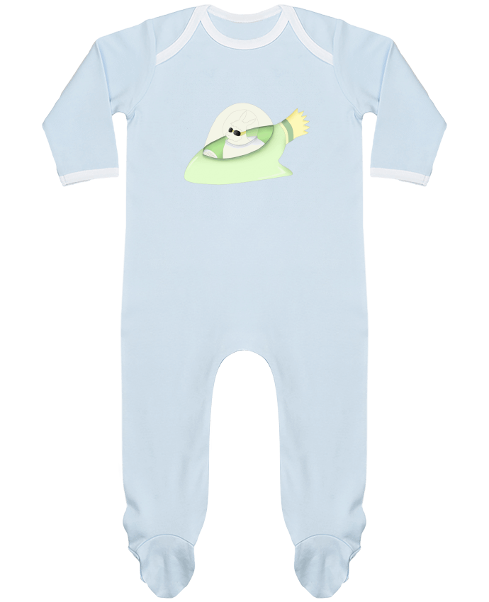 Body Pyjama Bébé Lama in the sky par Yeniel
