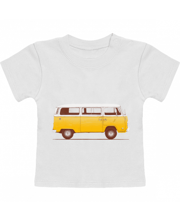 Camiseta Bebé Manga Corta Yellow Van manches courtes du designer Florent Bodart