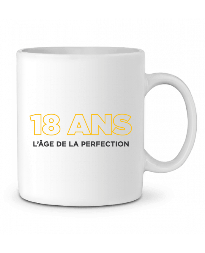 Mug  18 ans l'âge de la perfection - Anniversaire par tunetoo