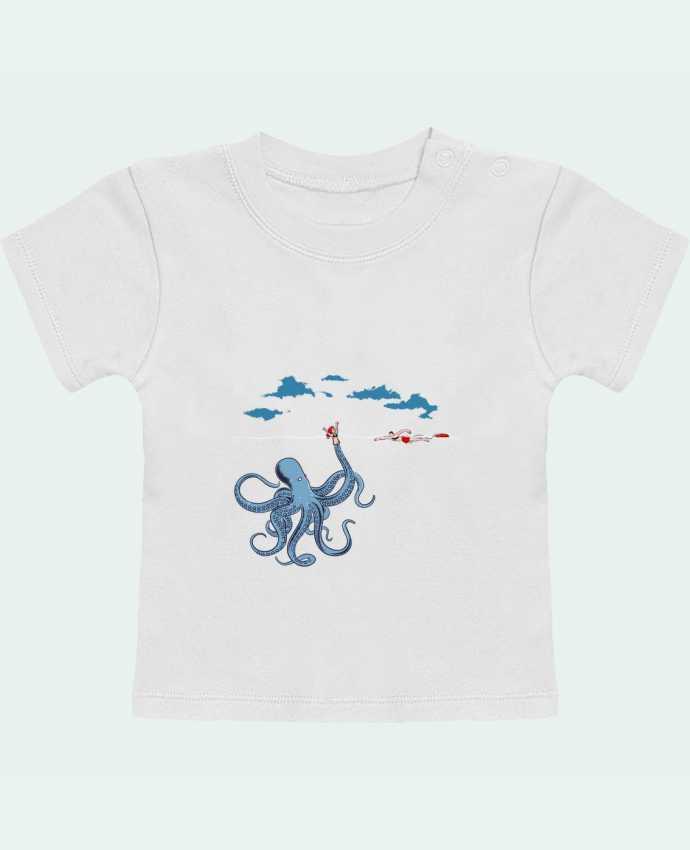 T-shirt bébé Octo Trap manches courtes du designer flyingmouse365