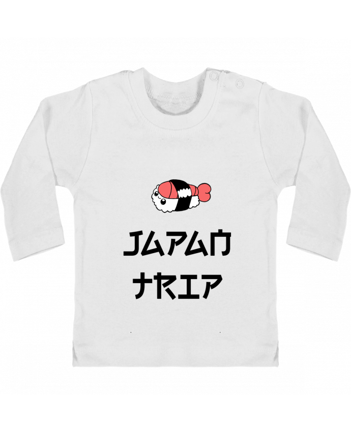Camiseta Bebé Manga Larga con Botones  Japan Trip manches longues du designer tunetoo