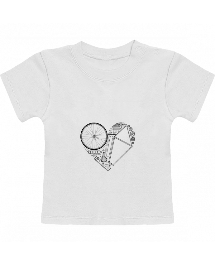 T-shirt bébé Love Bike manches courtes du designer Florent Bodart