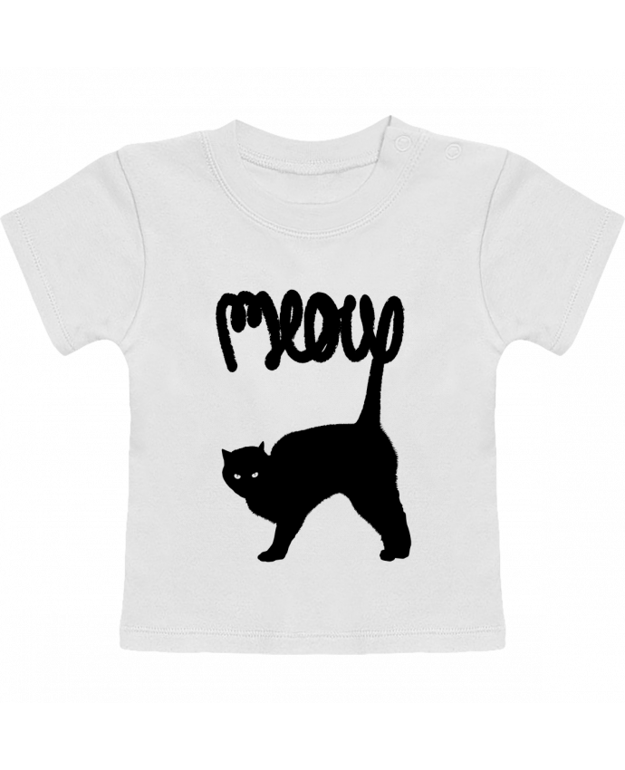 Camiseta Bebé Manga Corta Meow manches courtes du designer Florent Bodart