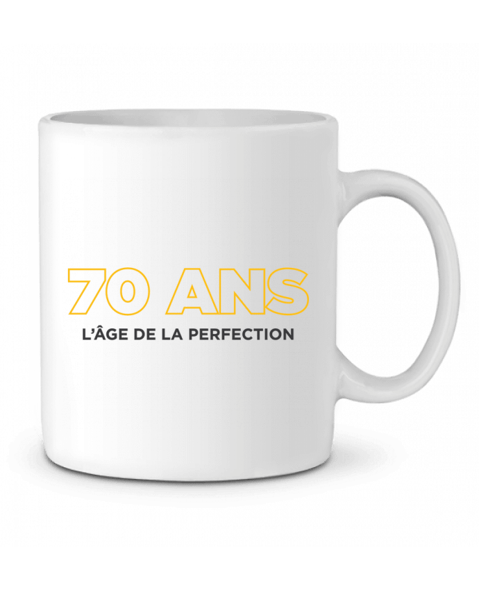 Mug  70 ans l'âge de la perfection - Anniversaire par tunetoo