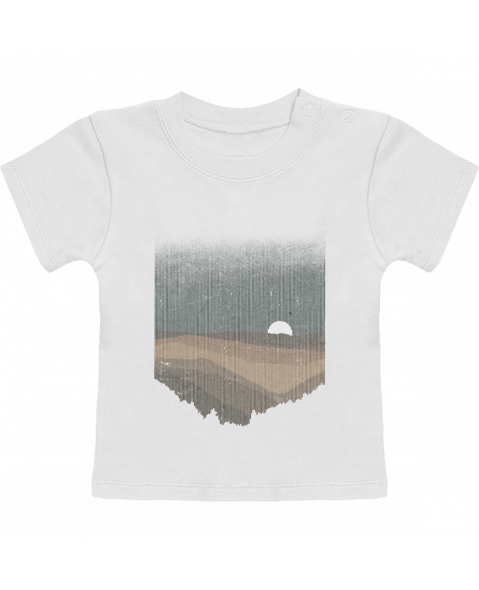 T-Shirt Baby Short Sleeve Moonrise Sepia manches courtes du designer Florent Bodart