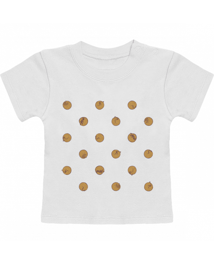 Camiseta Bebé Manga Corta Polcats manches courtes du designer Florent Bodart