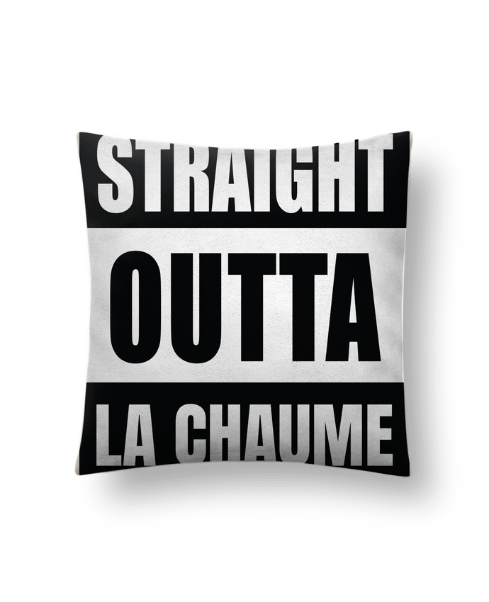 Coussin suédine Straight outta La Chaume par Cheerocki