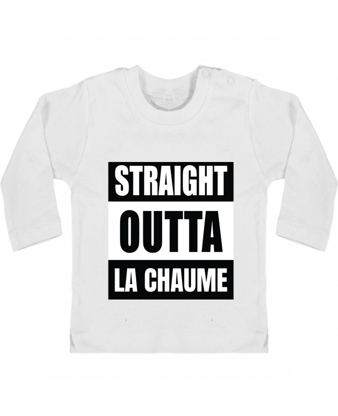 T-shirt bébé Straight outta La Chaume manches longues du designer Cheerocki