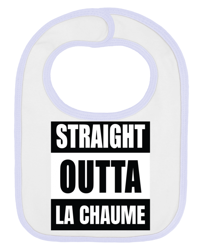 Bavoir bébé uni Straight outta La Chaume par Cheerocki