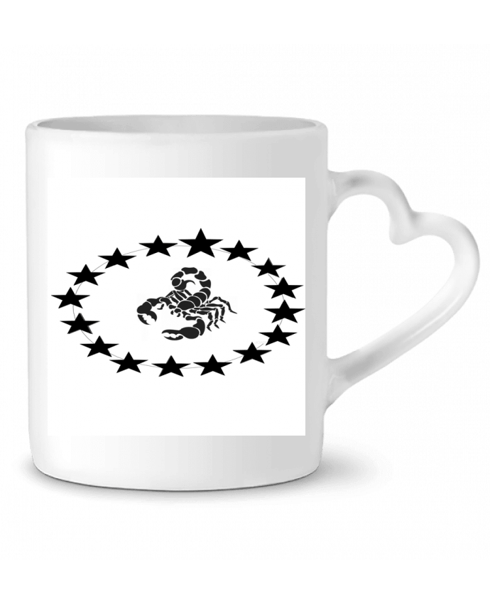 Mug coeur scorpion design par n-t design