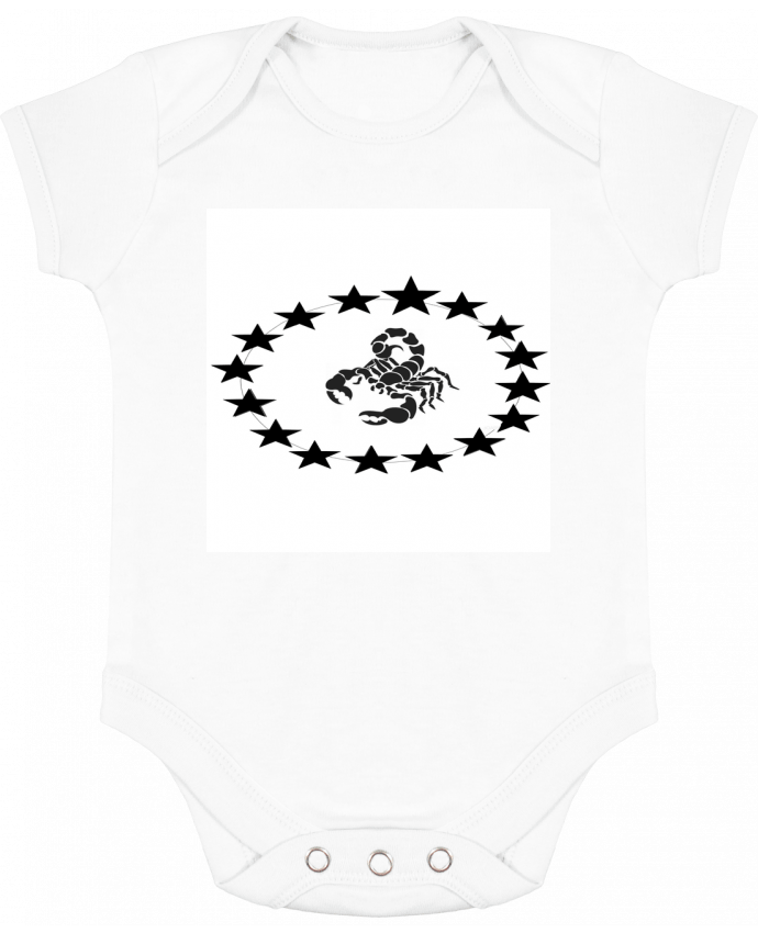 Body bébé manches contrastées scorpion design par n-t design