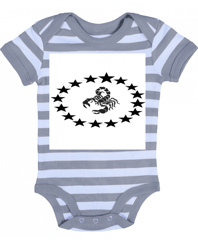 Body Bébé Rayé scorpion design - n-t design