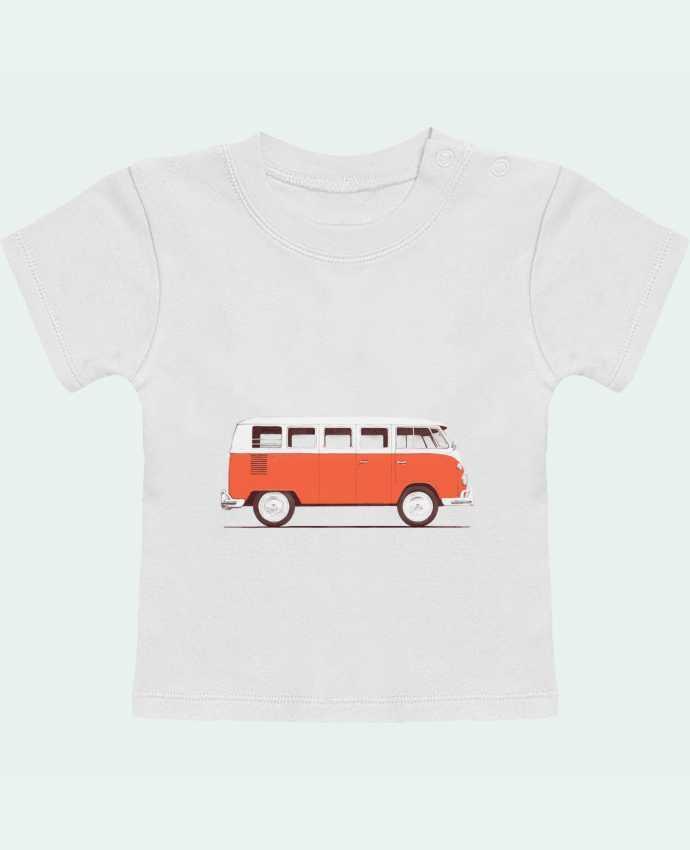 T-Shirt Baby Short Sleeve Red Van manches courtes du designer Florent Bodart