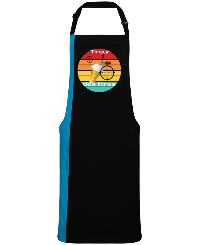 Tablier bicolore Tireur des litres par  Cheerocki