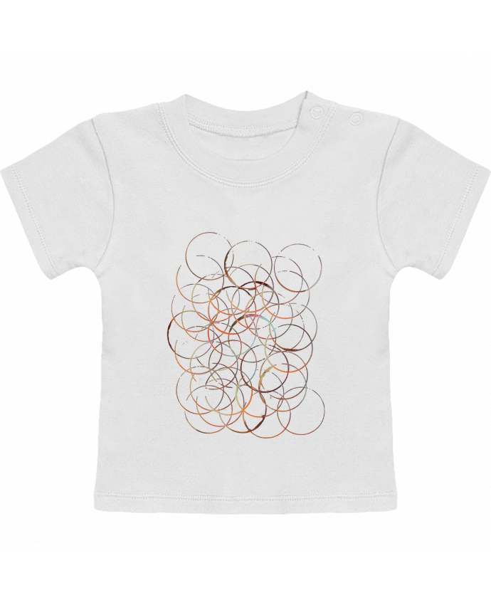 T-shirt bébé The burning circle manches courtes du designer Florent Bodart