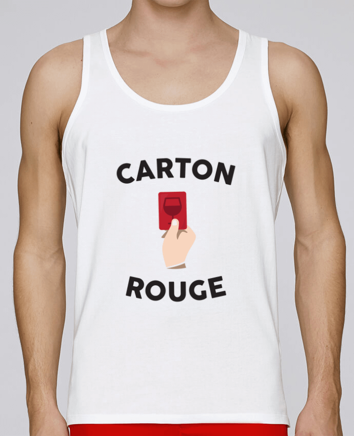 Débardeur homme Apéro, carton rouge par tunetoo 100% coton bio