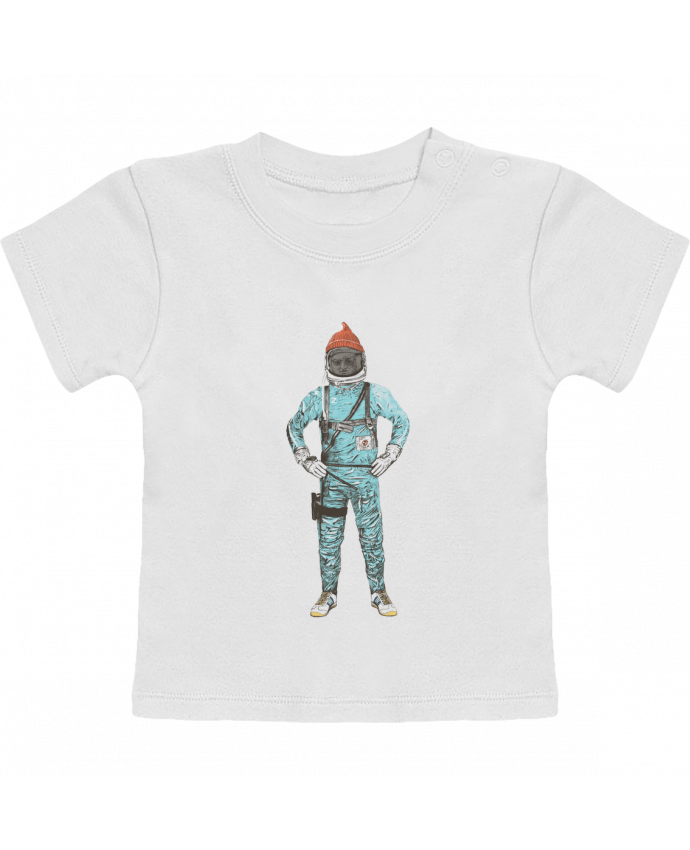 T-Shirt Baby Short Sleeve Zissou in space manches courtes du designer Florent Bodart