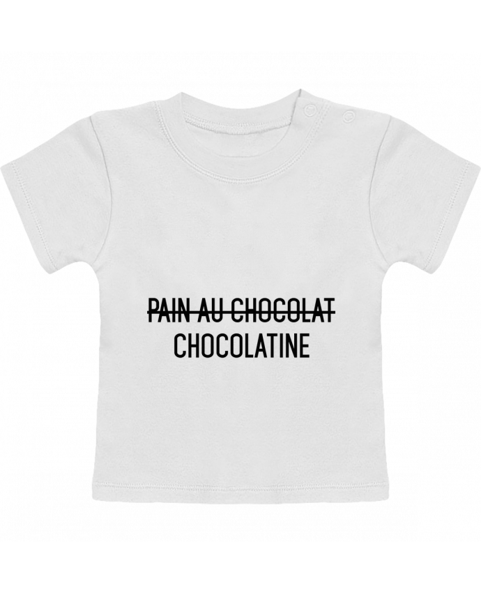 T-Shirt Baby Short Sleeve Chocolatine manches courtes du designer tunetoo