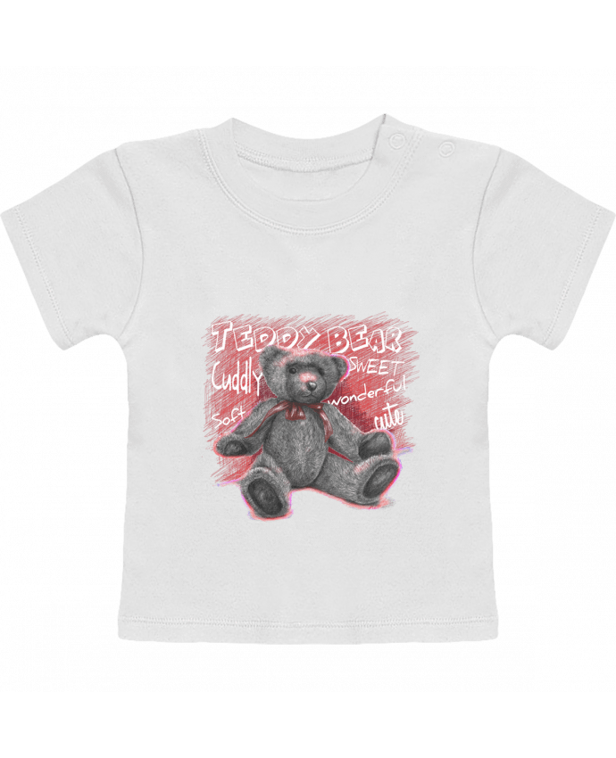 Camiseta Bebé Manga Corta Teddy Bear manches courtes du designer MaZa