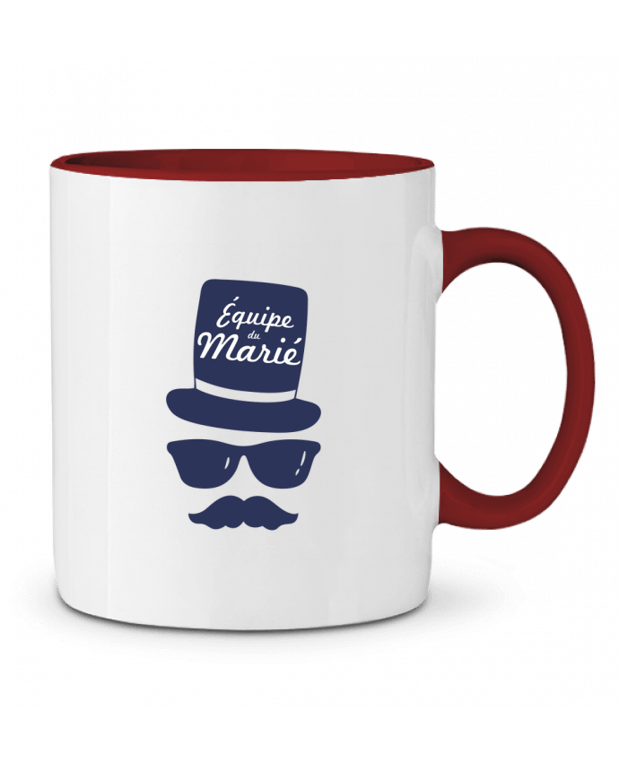 Mug bicolore Équipe du marié - EVG tunetoo