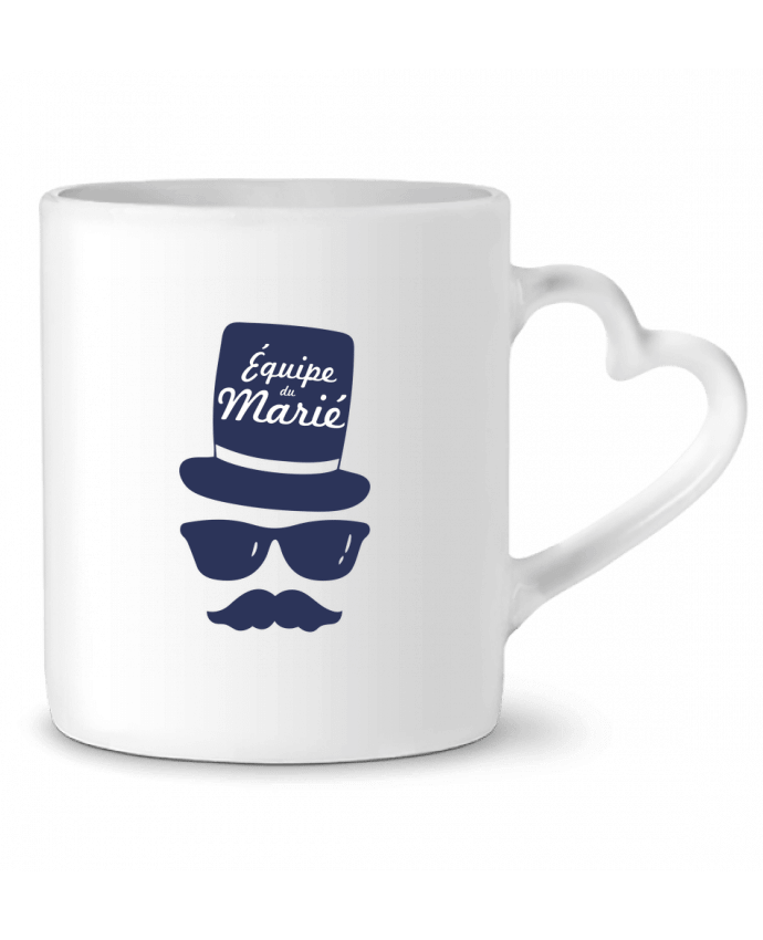 Mug coeur Équipe du marié - EVG par tunetoo