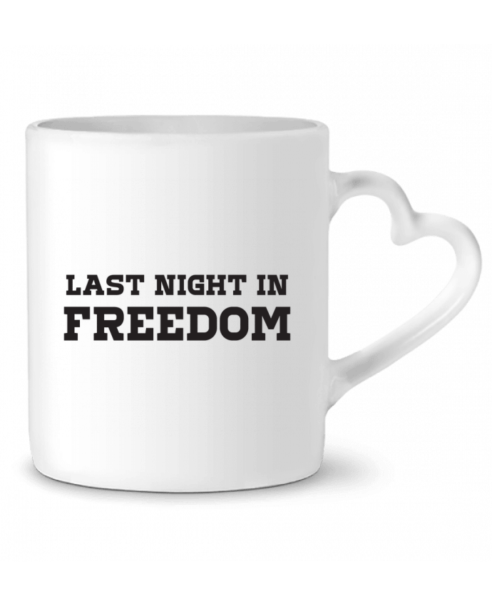 Mug coeur Last night in freedom par tunetoo