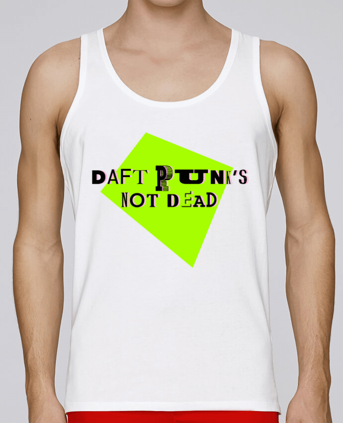 Débardeur homme Daft Punk's Not Dead par L'Homme Sandwich 100% coton bio