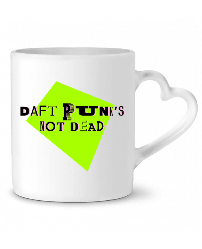 Mug coeur Daft Punk's Not Dead par L'Homme Sandwich