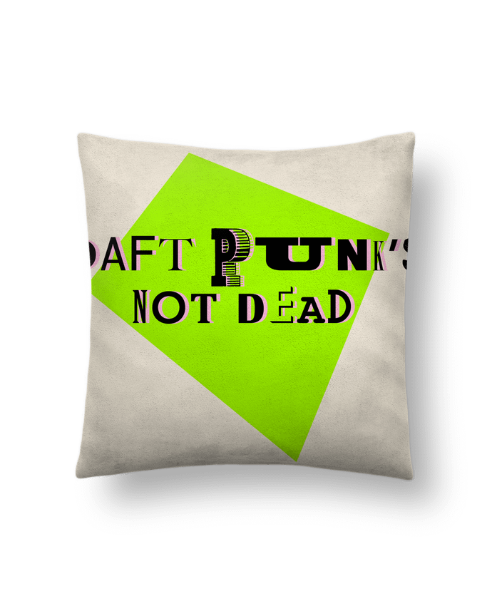 Coussin suédine Daft Punk's Not Dead par L'Homme Sandwich
