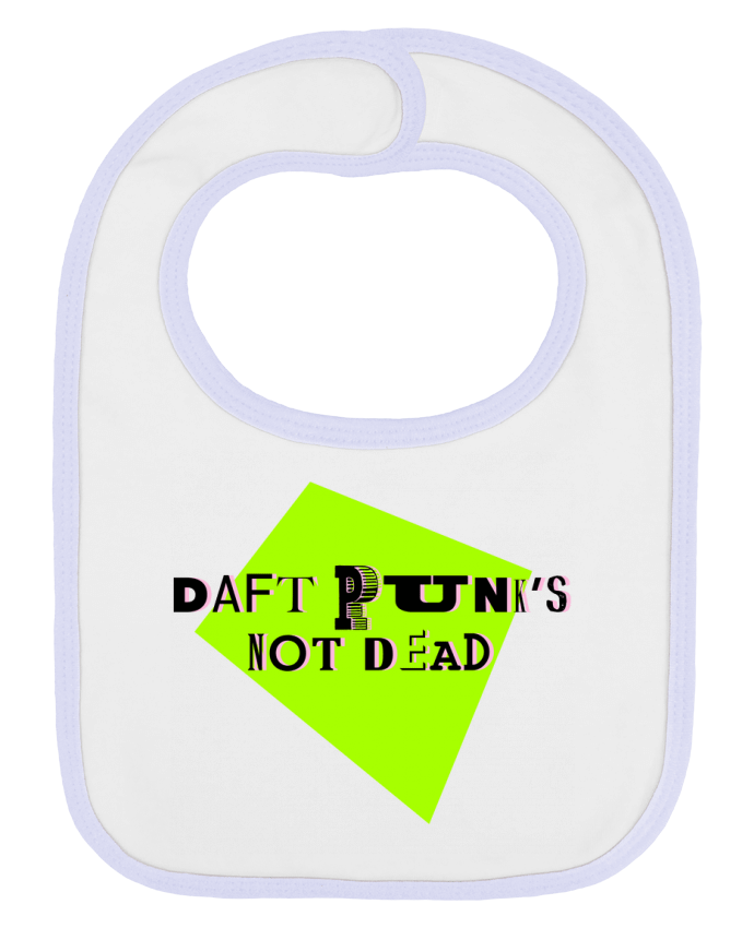 Bavoir bébé uni Daft Punk's Not Dead par L'Homme Sandwich