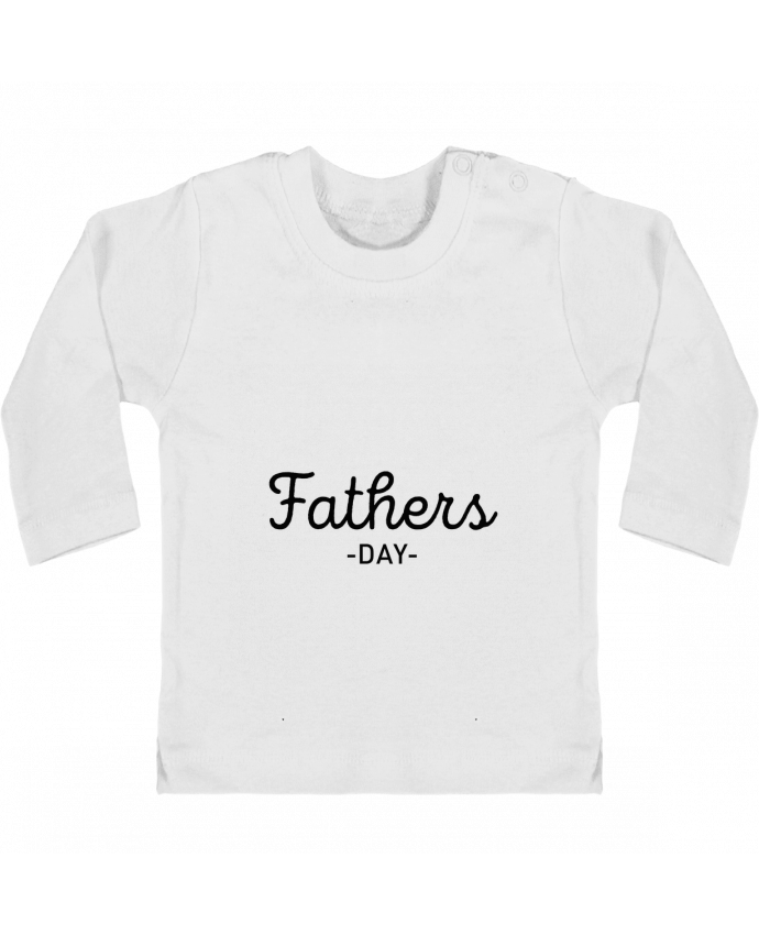 Camiseta Bebé Manga Larga con Botones  Father's day manches longues du designer tunetoo