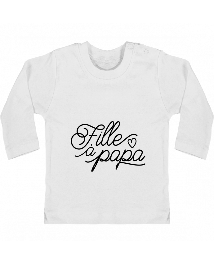 T-shirt bébé Fille à papa manches longues du designer tunetoo