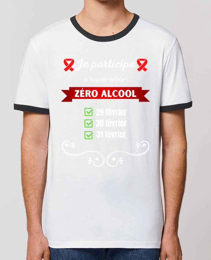 T-shirt Je participe à l'opération zéro alcool v2 par Cheerocki