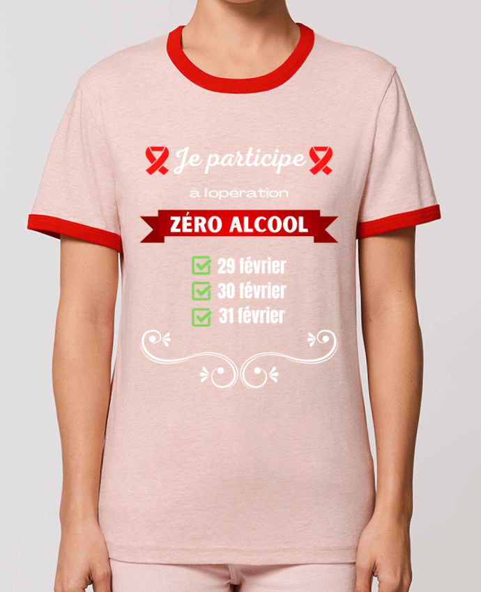 T-shirt Je participe à l'opération zéro alcool v2 par Cheerocki