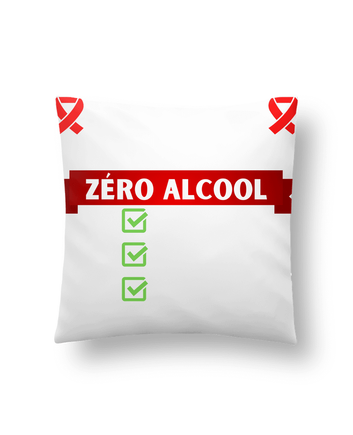 Coussin Je participe à l'opération zéro alcool v2 par Cheerocki