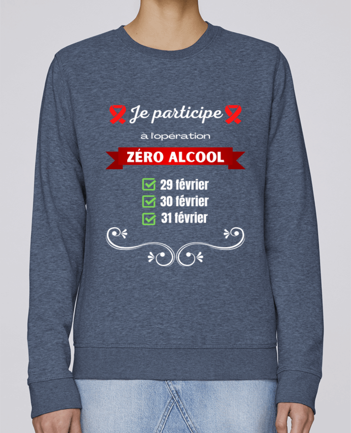 Sweatshirt Je participe à l'opération zéro alcool v2 par Cheerocki