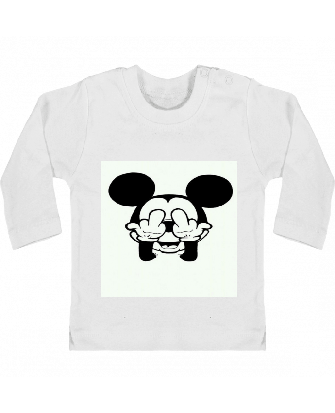 T-shirt bébé Vetement mickey doigt d'honneur manches longues du designer Designer_TUNETOO