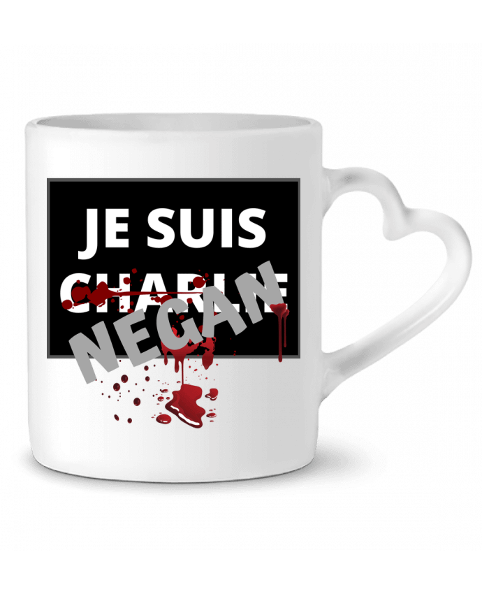 Mug coeur Je suis Charlie Negan par Cheerocki