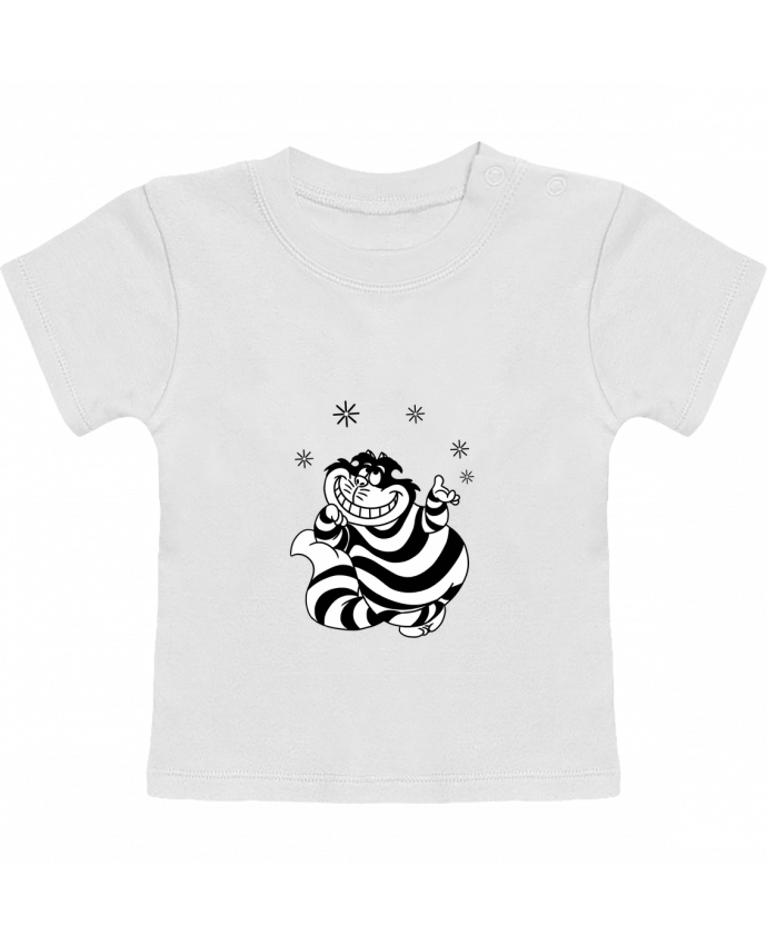 T-Shirt Baby Short Sleeve Cheshire cat manches courtes du designer tattooanshort