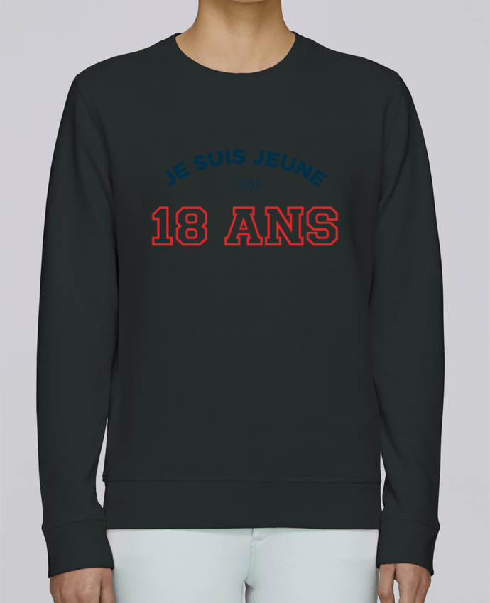 Sweatshirt Je suis jeune je n'ai que 18 ans - Anniversaire par tunetoo