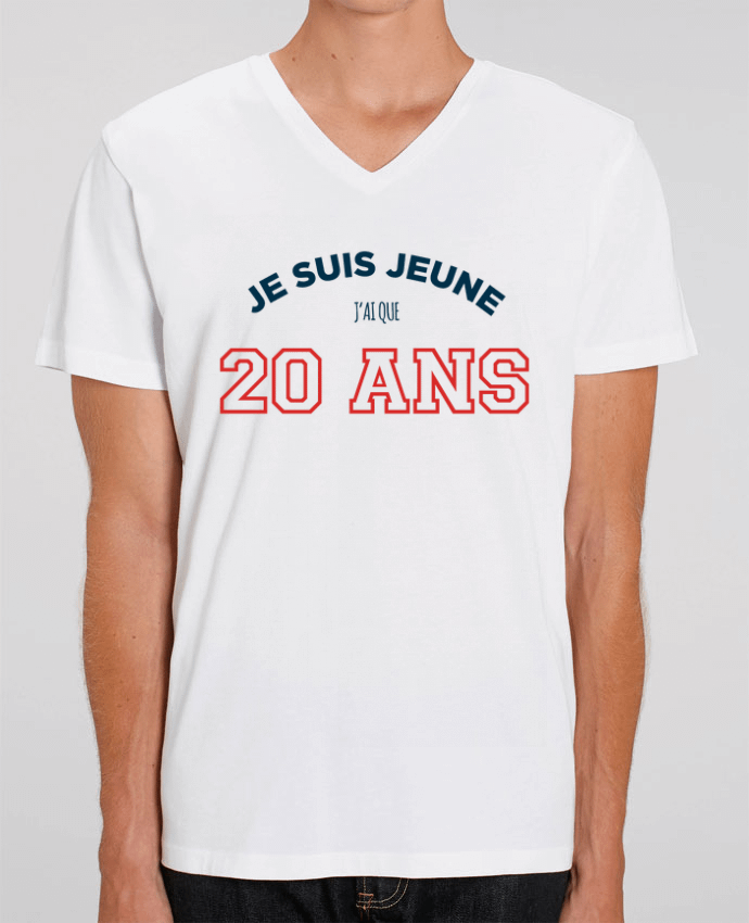 T-shirt homme Je suis jeune je n'ai que 20 ans - Anniversaire par tunetoo