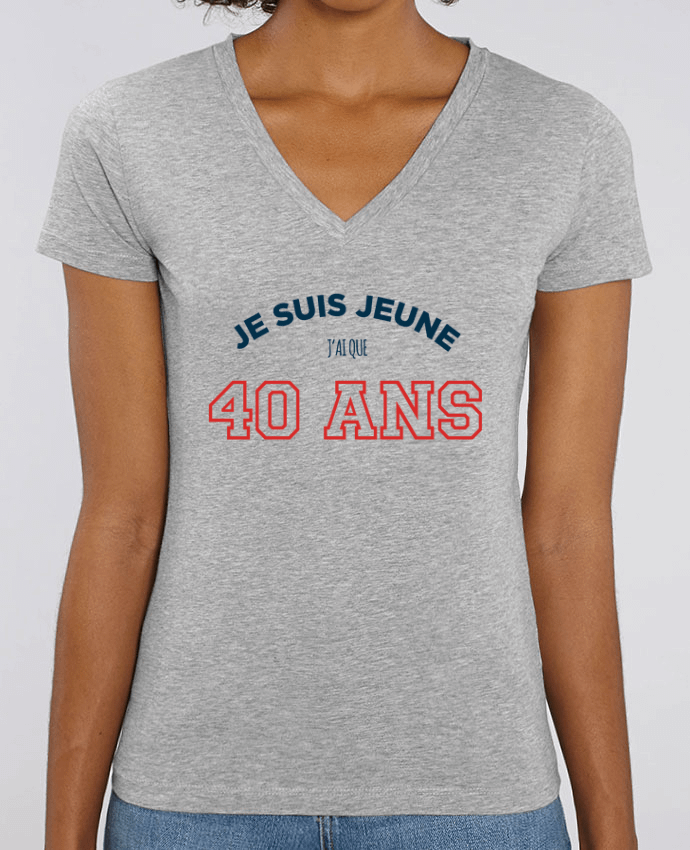 Tee-shirt femme Je suis jeune je n'ai que 40 ans - Anniversaire Par  tunetoo