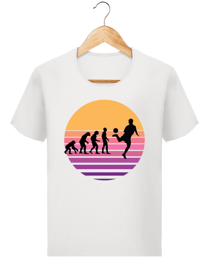  T-shirt Homme vintage Evolution de l'homme FOOTBALL par Cheerocki