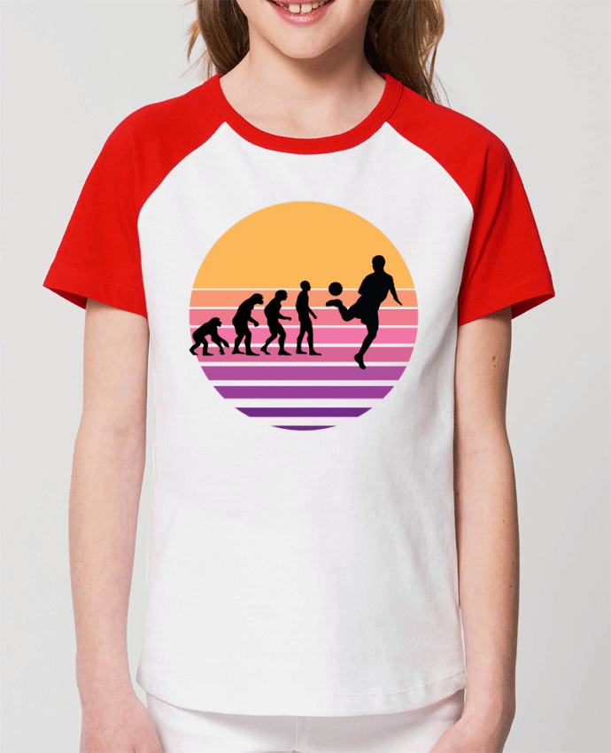 Tee-shirt Enfant Evolution de l'homme FOOTBALL Par Cheerocki