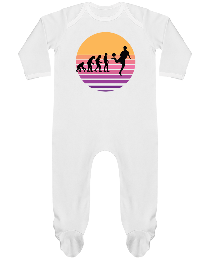 Body Pyjama Bébé Evolution de l'homme FOOTBALL par Cheerocki