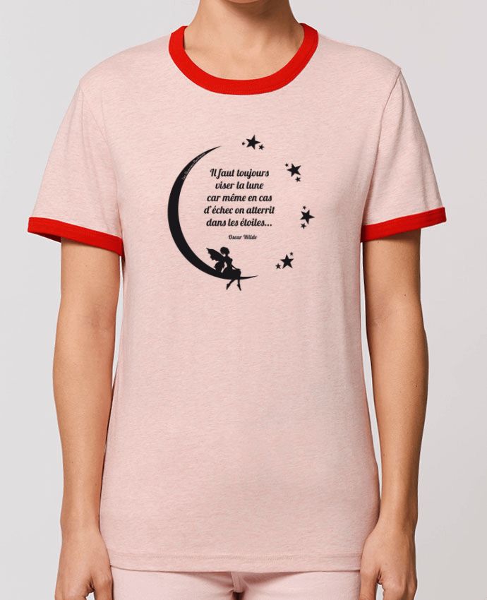 T-shirt Toujours viser la lune... par Les Guerriers Pacifiques