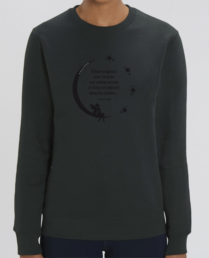 Sweat-shirt Toujours viser la lune... Par Les Guerriers Pacifiques