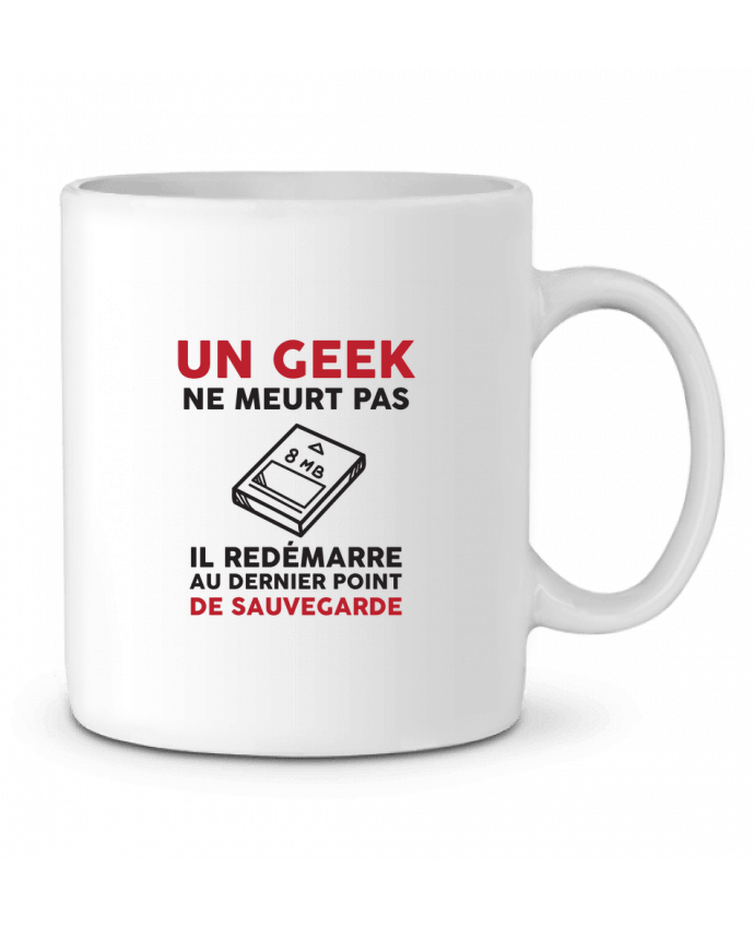 Mug  Un geek ne meurt pas par tunetoo