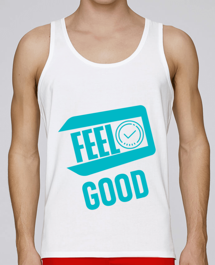 Débardeur homme Feel good - Idée cadeau par IPUAL 100% coton bio